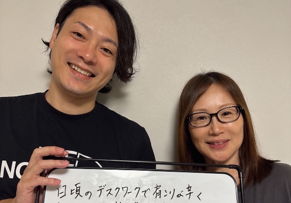 膝痛で来院された女性のお客様の声
